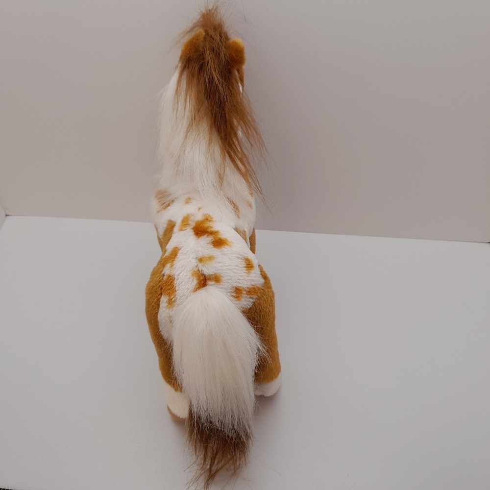 Douglas Pinto Pony Plush Standing Horse Toy Tan White Spotted 10" Stuffed Animal - Picture 5 of 7